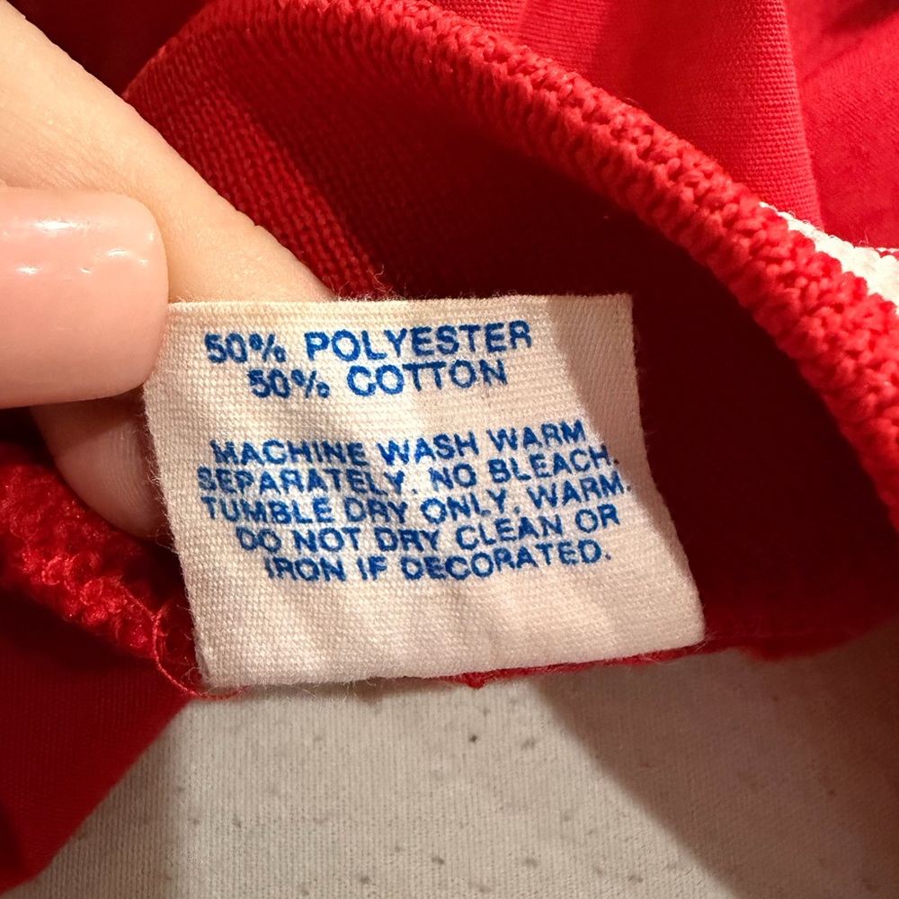 Vintage Disneyland Red Varsity Jacket Mickey Mouse USA Made Large - Picture 5 of 5